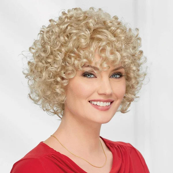 Orchid WhisperLite Wig by Paula Young in Blonde - Curly Mid-Length Wig