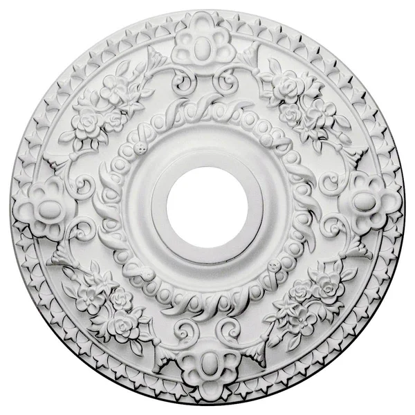 Ekena Millwork CM18ROPTF 18x22OD x 3 1/2x22ID x 1 1/2x22P Rose Ceiling Medallion (Fits Canopies Up to 7 1/4x22), Hand-Painted Pa