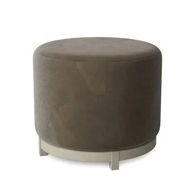 Shannon 22x22 Round Cocktail Ottoman Fairfield Chair Body Fabric: 9953 Hazelnut, Leg Color: French Oak