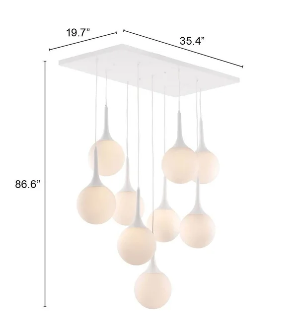 Zuo Modern Epsilon Ceiling Lamp White