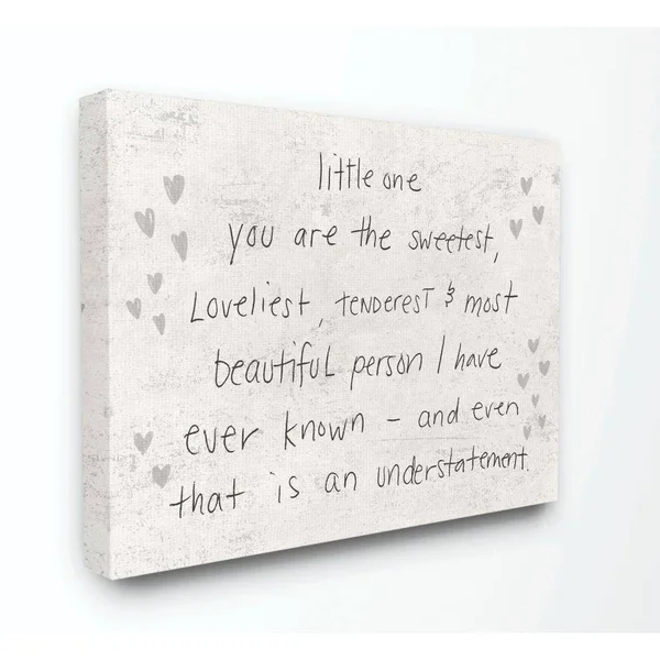 The Kids Room by Stupell Kids Inspirational Word Grey Stars Bedroom Nursery Design Canvas Wall Art by Daphne Polselli - Size: 30