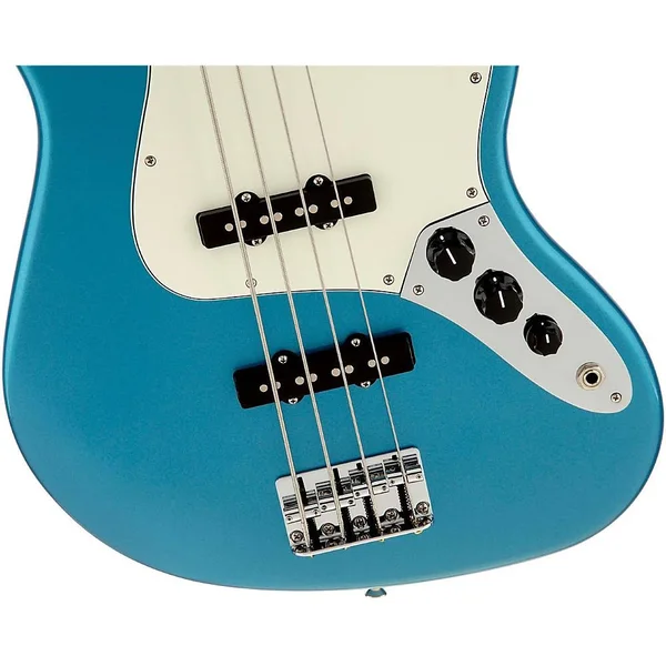 Fender Standard Jazz Bass Guitar, Lake Placid Blue, Gloss Maple Fretboard
