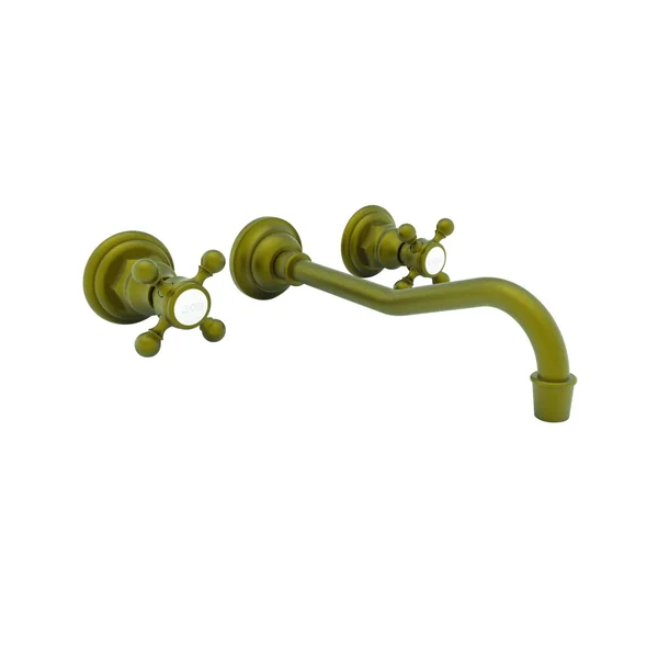 Newport Brass Chesterfield Wall Mount Lavatory Faucet Satin Gold PVD