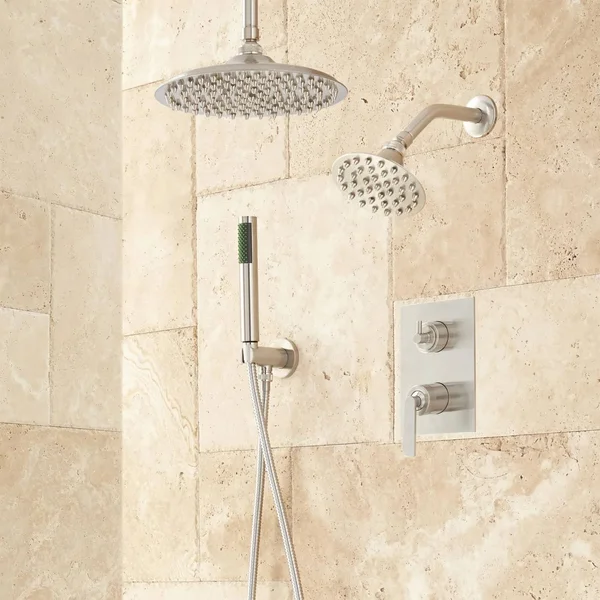 Trimble Shower System - 6x22 Rainfall - Wall Shower, Hand Shower - Brushed Nickel, Brass, Signature Hardware 414913