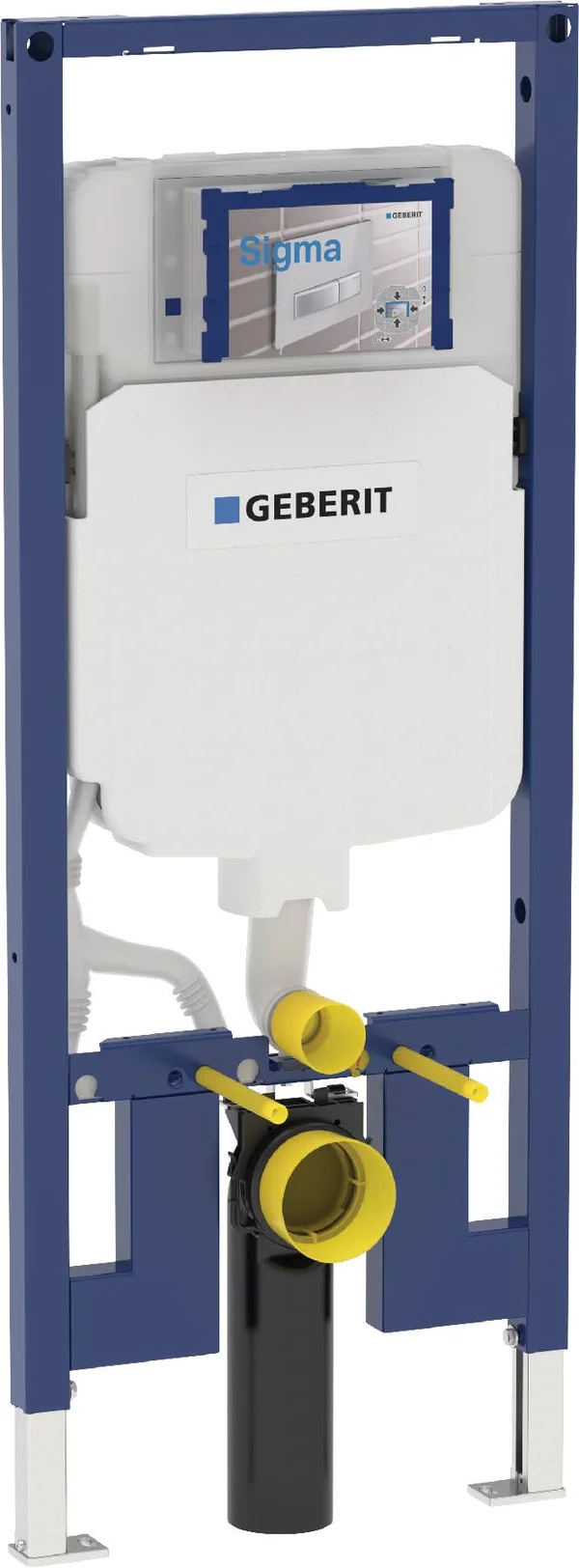 GEBERIT 111.798.00.1 DUOFIX CARRIER FOR WALL-HUNG TOILET IN 2 X 4 ROOM-HEIGHT WALL CONSTRUCTION - 1.6, 0.8 GPF (6, 3 LPF)