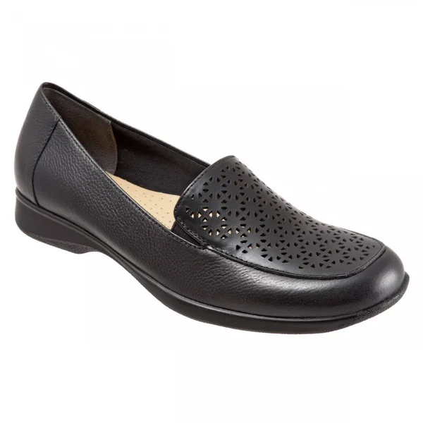 Women's Trotters Jenn Laser Slip-On, Size: 9.5, Black