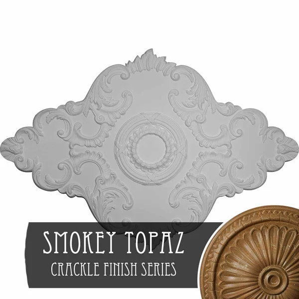 Ekena Millwork CM67PESTC 67 1/8x22W x 48 5/8x22H x 1 7/8x22P Piedmont Ceiling Medallion (Fits Canopies Up to 6 1/2x22), Hand-Pai