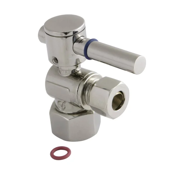 Fauceture CC43106DL 1/4 Turn Valves (1/2-In FIP x 3/8-in O.D. Comp) - Polished Nickel