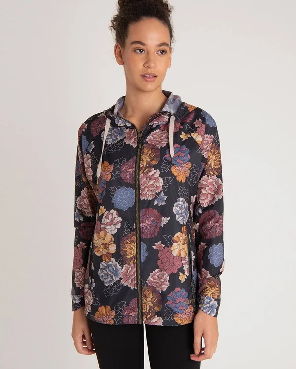 Sherpa Women's Samir Windbreaker - XL - Black Print