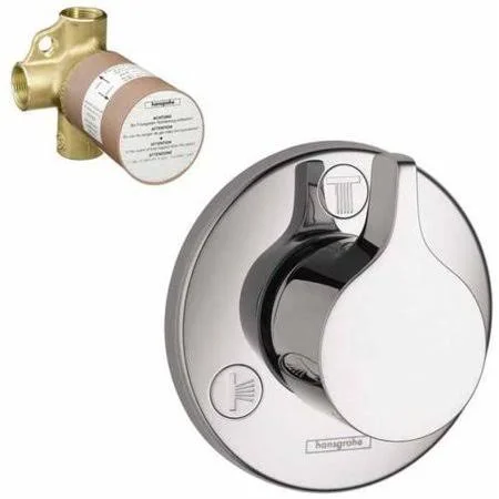 Hansgrohe K04354-15984CR Ecostat Trim with 2-Way Diverter Rough-In