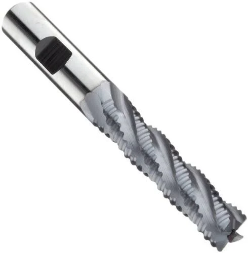 Niagara Cutter N71245 Cobalt Steel Square Nose End Mill - Weldon Shank, TiCN Finish, Roughing Cutting, Non-Center Cutting, 30-Deg