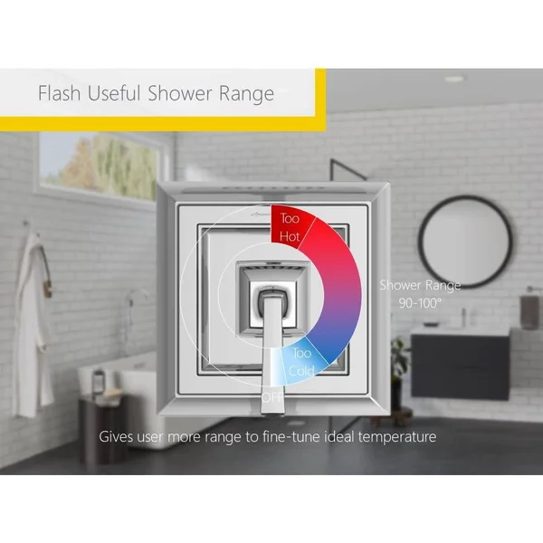 American Standard TU455501.295 Town Square S Shower Only Trim Kit with Cartridge - 2.5 GPM - Brushed Nickel