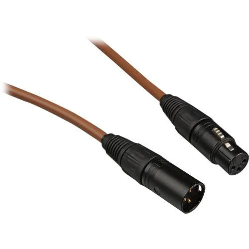 Canare L-4E6S Star Quad XLRM to XLRF Microphone Cable - 50& Brown Y/N Not Kit Bundle - Length 50& 15.2 M, Gauge 21AWG, Connector