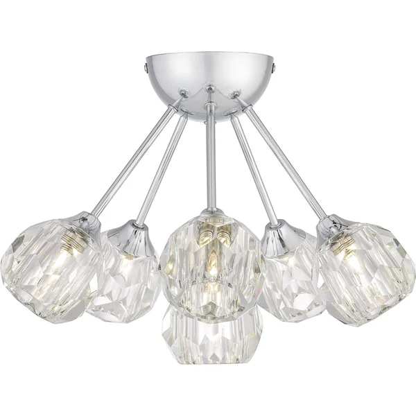 Quoizel - PCSBC1716C - Six Light Semi Flush Mount - Spellbound - Polished Chrome