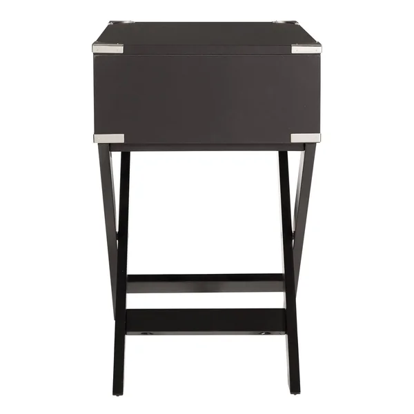 Osp Home Furnishings Sheffield Side Table in White Finish