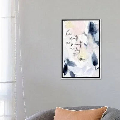 One Breath by Stephanie Ryan - Painting Print iCanvas Format: Silver Framed Canvas, Size: 26x22 H x 18x22 W x 1.5x22 D, Matte Co