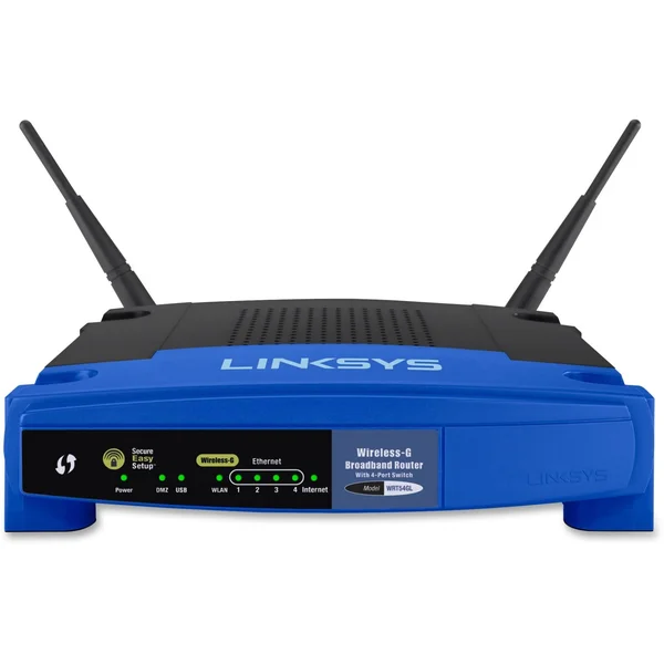 Linksys WRT54GL Wireless Router - 54 Mbps - 2.4 GHz - 802.11b/g