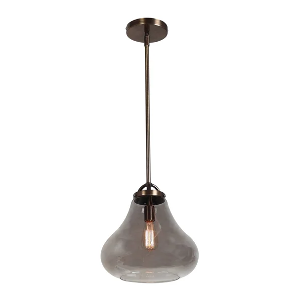 Access Lighting 55546-DBRZ/SMK Flux Pendant Light, Distressed Bronze
