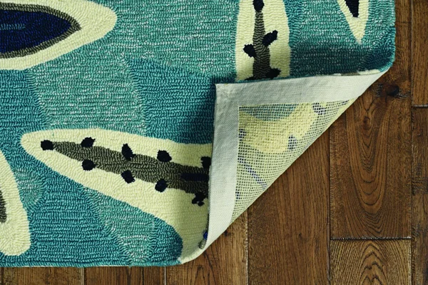 90x22 x 114x22 Blue Polypropelene Rug