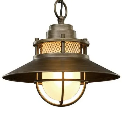 Stockley 1 -Bulb 9.4x22 H Outdoor Pendant Fixture Finish: Brushed Bronze