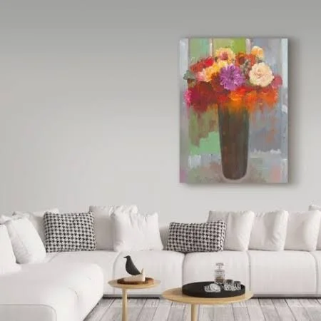 Trademark Fine Art 'Touch of Fuscia' Canvas Art by Hooshang Khorasani, Size: 18 x 24