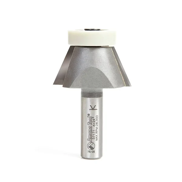 Amana 57171 Carbide Tipped Karran Stainless Steel Edge Sinks 24 Deg Bevel Solid Surface 1-3/4 Dia x 7/8 x 1/2 inch Shank Router