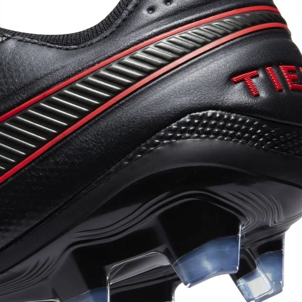Nike Tiempo Legend 8 Elite FG Firm Ground Soccer Cleat Black/Dark Smoke Grey/Chile Red - 13