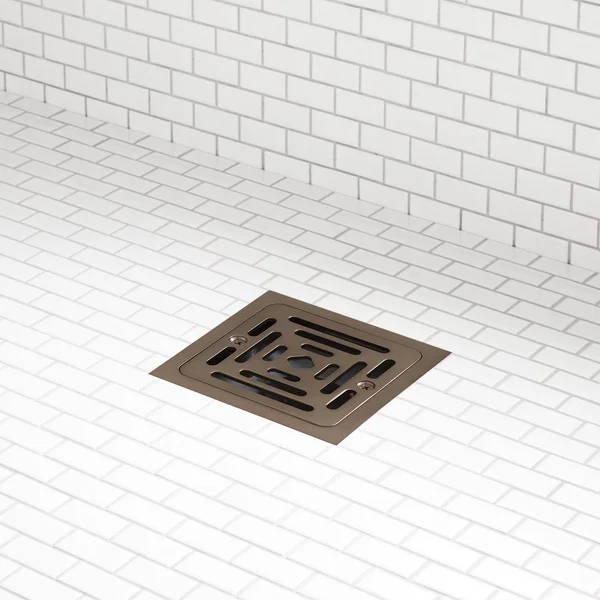 Signature Hardware 446693 Adelphi Square Shower Drain - Oil Rubbed Bronze