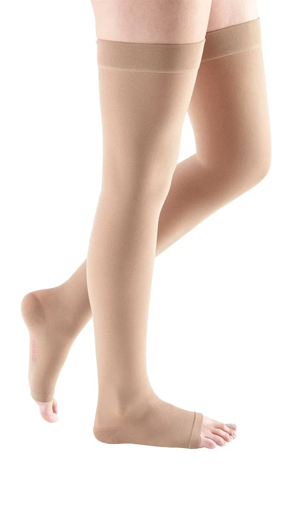 Mediven Plus - 20-30 mmHg, Thigh High, Open Toe Beige, III