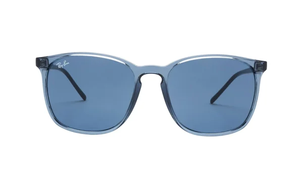 Ray-Ban RB4387-56 D-Frame Sunglasses, Plastic, Blue, Unisex