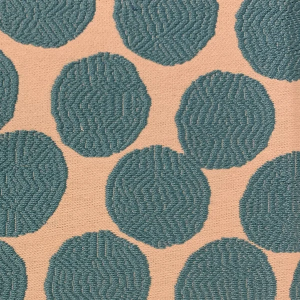 Plutus 26x22 x 26x22 Dots Luxury Throw Pillow in Blue
