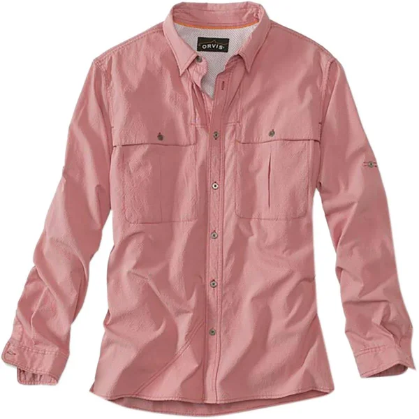 Orvis Men's Short-Sleeved Open-Air Caster Shirt - Red Med