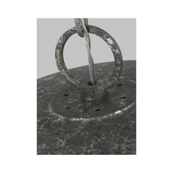 Feiss P1501DSL Parson Pendant Distressed Silver Leaf
