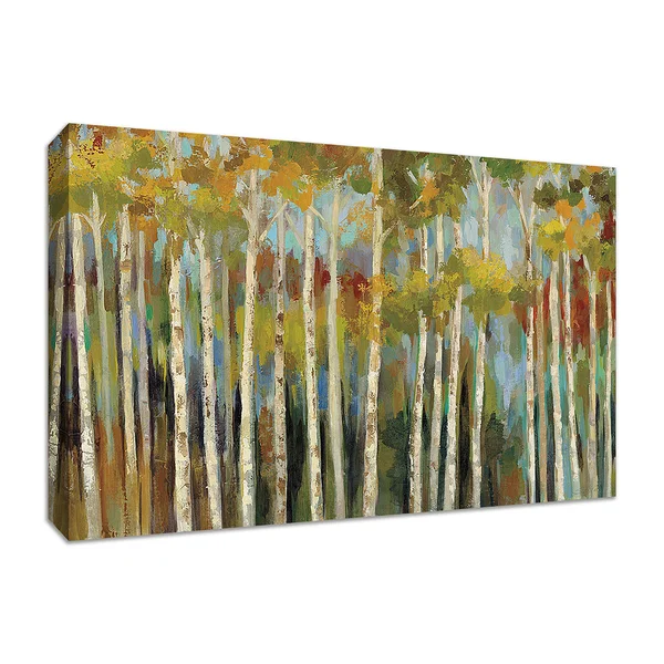 Winston Porter 'Young Forest III' Framed Acrylic Painting Print - Green