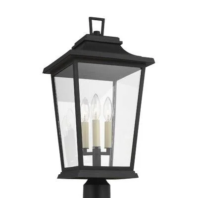 Sheard Outdoor 3-Light Lantern Head Charlton Home