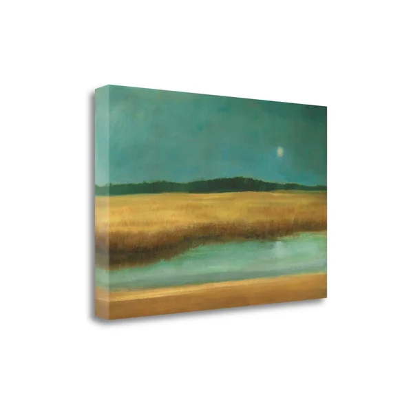 Tangletown Fine Art Harvest Moon by Caroline Gold - Giclee Print on Gallery Wrap Canvas, 34x22x23x22