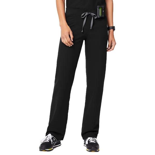 Figs Womens Black Livingston - Tall Basic Scrub Pants