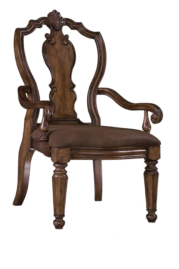 Pulaski San Mateo Carved Back Arm Chair