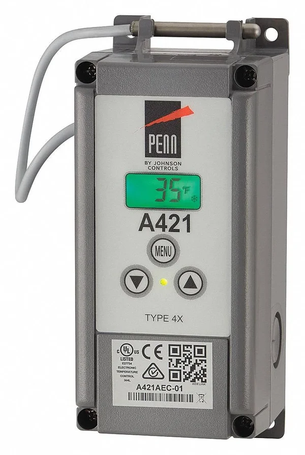 Johnson Controls A421AEC-02C Electronic Temp Control - SPDT, 1 Switch