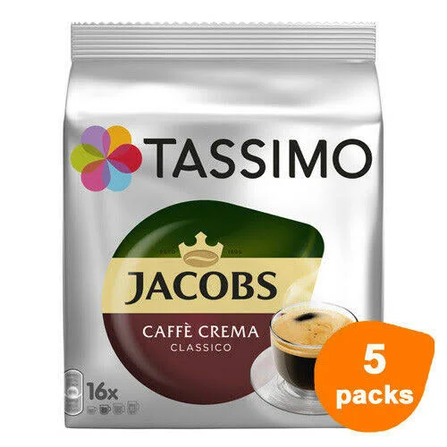 Tassimo - Jacobs Caffè Crema Classico - 5X 16 T-Discs