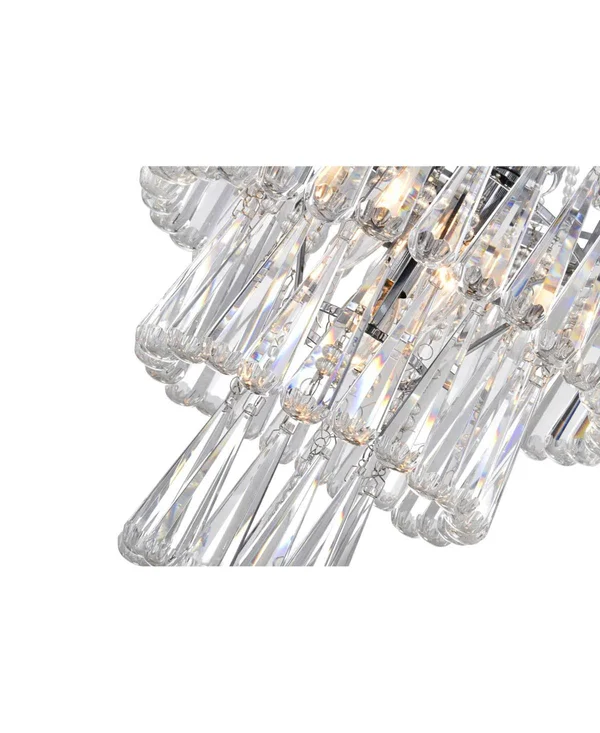 CWI Lighting Vast 6 Light Chandelier - Chrome 5078P16C