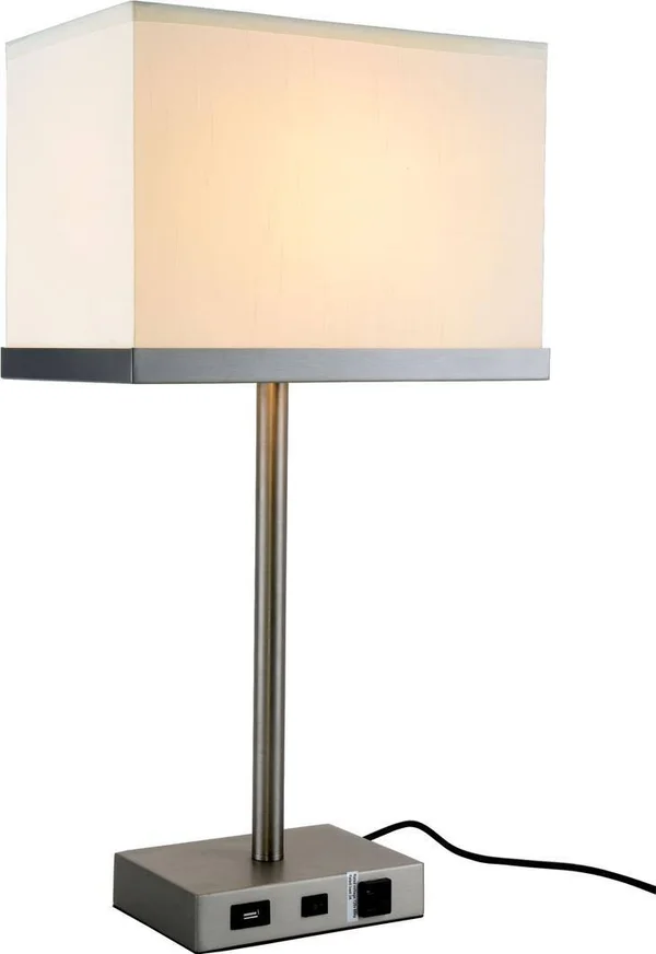 Brio Table Lamp Contemporary 3-Light Vintage Nickel Wire Steel E12 E26