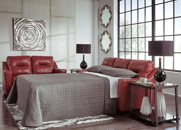 Signature Design by Ashley Kensbridge Crimson Queen Sofa Sleeper