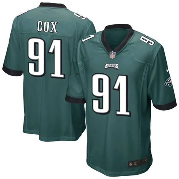Nike Fletcher Cox Philadelphia Eagles Youth Midnight Green Team Color Game Jersey Size: Small