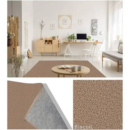 12' x 16' Soft and Cozy Area Rugs with Latex Free Soft Felt Backing, Green Label Plus, Color: Biscuit 1783, Brown
