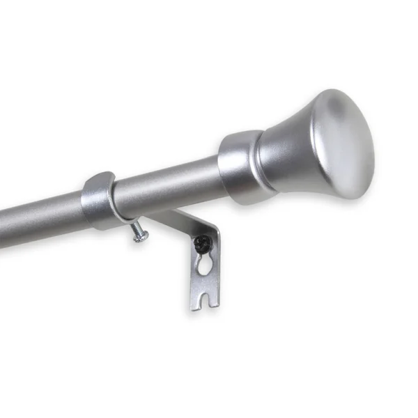 InStyleDesign Demi Adjustable Curtain Rod - 28-48 inch - Satin Nickel