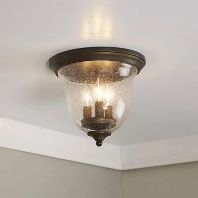 Birch Lane Heritage Cheever Curved 3-Light 11x22 Flush Mount