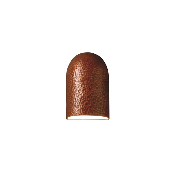 Justice Design CER-0970W-STOC Ambiance - Small Domed Cylinder Closed