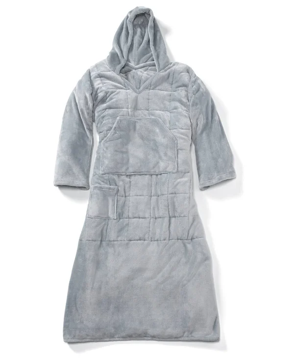 Ella Jayne Wearable Weighted Snuggle Blanket - 75x22 x 50x22 - Gray