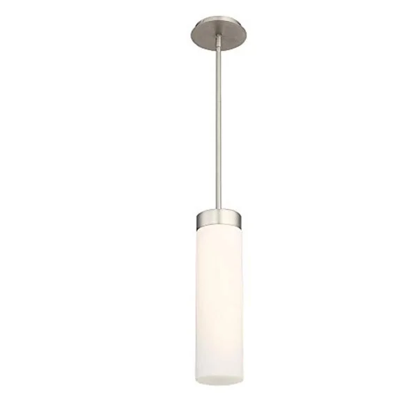 dweLED PD-26616-35-SN Elementum - 16 inch 20W 1 3500K LED Pendant Satin Nickel Finish with Opal Glass